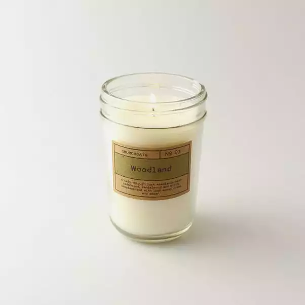 Dunelm Churchgate Woodland Clear Jar Candle 2 Dunelm Churchgate Woodland Clear Jar Candle - Image 2