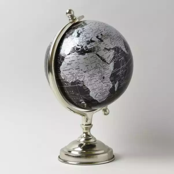Decor Black And Silver Globe 3 Decor Black And Silver Globe - Image 3