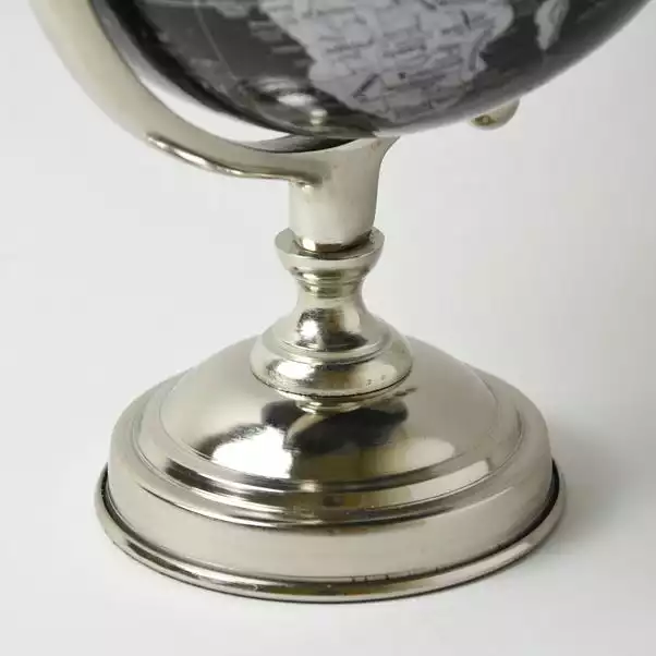Decor Black And Silver Globe 5 Decor Black And Silver Globe - Image 5