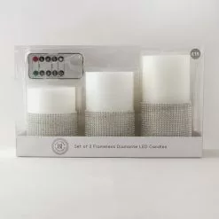 Dunelm Set Of 3 Diamante LED Candles 5 Dunelm Set Of 3 Diamante LED Candles -VibeAura Shop 1000158267 alt02