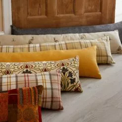 Dunelm Barkweave Ochre Draught Excluder -VibeAura Shop 1000159219 alt04