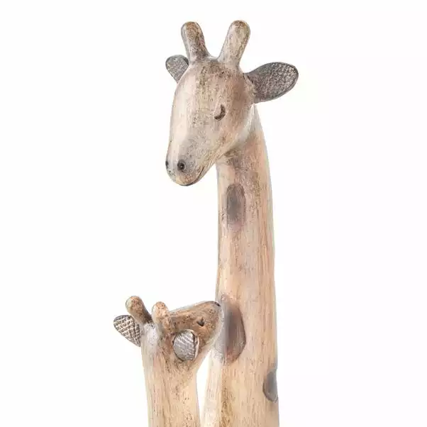 Dunelm Resin Giraffe Mother And Child Sculpture 3 Dunelm Resin Giraffe Mother And Child Sculpture - Image 3