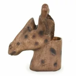 Dunelm Giraffe Head Pot And Glasses Holder -VibeAura Shop 1000167606 alt02