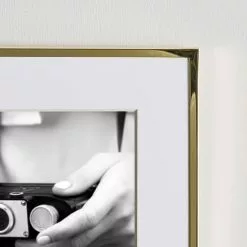 Dunelm Skinny Gold Edge Frame 8" X 10" (20cm X 25cm) -VibeAura Shop 1000167840 alt02