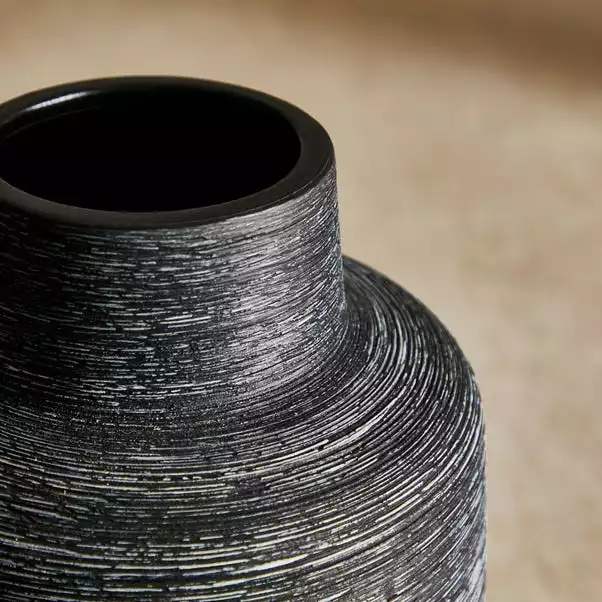 Dunelm Ceramic Textured Mono Vase 30cm 2 Dunelm Ceramic Textured Mono Vase 30cm - Image 2