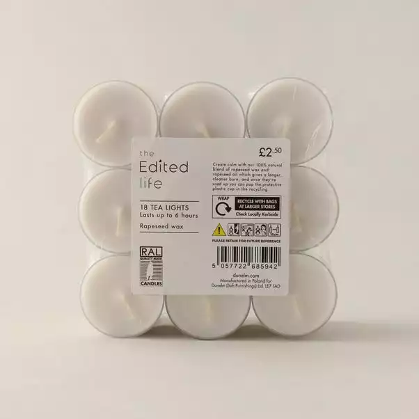 Dunelm Pack Of 18 Tealights X 12 3 Dunelm Pack Of 18 Tealights X 12 - Image 3