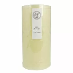Dunelm LED Cream Church Candle