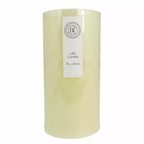 Dunelm LED Cream Church Candle 1 Dunelm LED Cream Church Candle