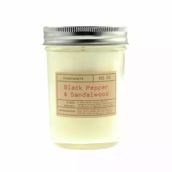 Churchgate Black Pepper And Sandalwood Fragranced Candle 1 Churchgate Black Pepper And Sandalwood Fragranced Candle