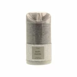 Dunelm Hygge Soft Suede Textured LED Pillar Candle