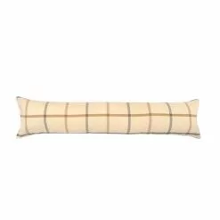Isabella Check Draught Excluder Natural