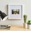 Dunelm White Oversized Square Mount Frame 6" X 4" (15cm X 10cm)