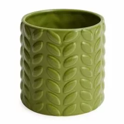 Dunelm Large Green Leaf Plant Pot