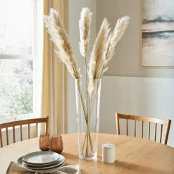 Dunelm Tall Clear Glass Lily Vase