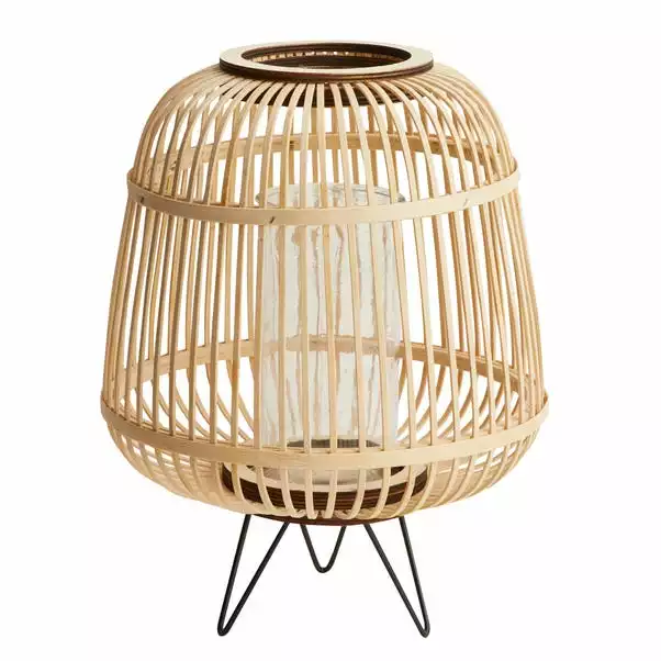 Dunelm Large Bamboo Lantern With Hairpin Legs 1 Dunelm Large Bamboo Lantern With Hairpin Legs