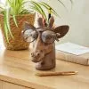 Dunelm Giraffe Head Pot And Glasses Holder