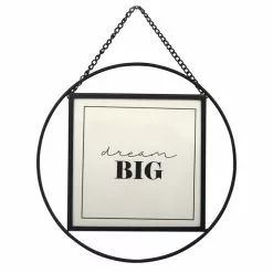 Dunelm Black Circular Hanging Frame 7" X 7" (18cm X 18cm)