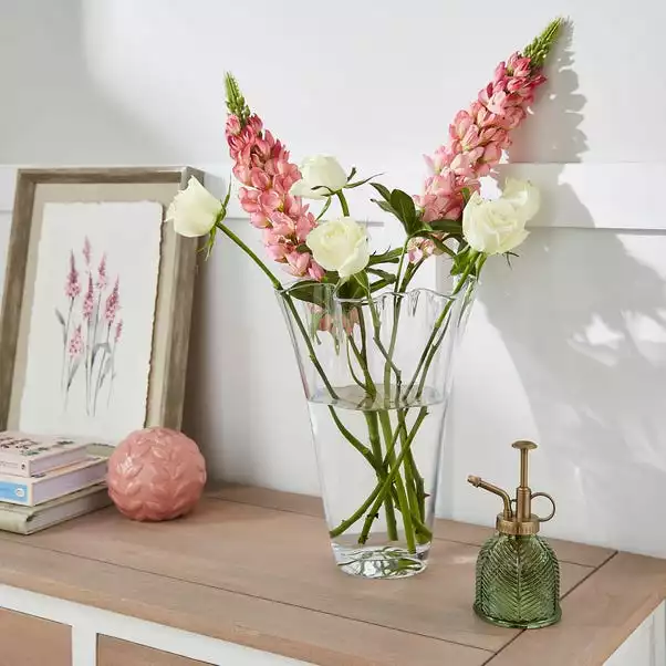 Dunelm Large Glass Handkerchief Vase 1 Dunelm Large Glass Handkerchief Vase