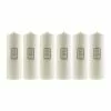 Dunelm Pack Of 6 Essentials White Pillar Candles 10cm X 30cm