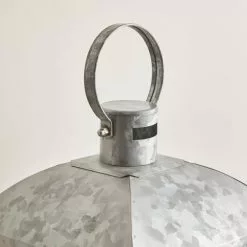 Dunelm Coastal Galvanised Iron Lantern 36cm -VibeAura Shop 30727070 alt02