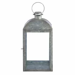 Dunelm Coastal Galvanised Iron Lantern 36cm -VibeAura Shop 30727070 alt03