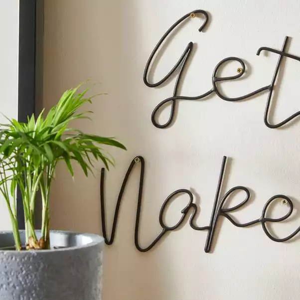 Dunelm Get Naked Wire Wall Art 2 Dunelm Get Naked Wire Wall Art - Image 2