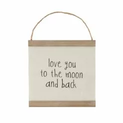 Dunelm Moon And Back Hanging Plaque -VibeAura Shop 30727713 alt02