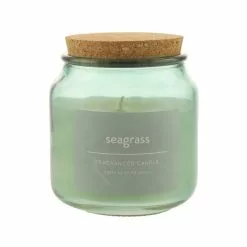 Dunelm Seagrass Jar Candle With Cork Lid -VibeAura Shop 30731505 alt02