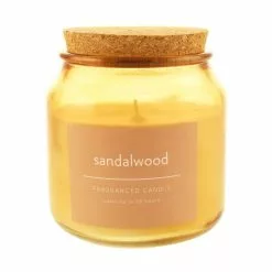 Dunelm Sandlewood Jar Candle With Cork Lid -VibeAura Shop 30731509 alt02