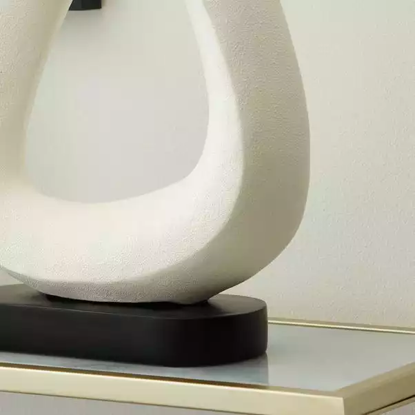 Dunelm Curves Ornament On Stand 35cm 2 Dunelm Curves Ornament On Stand 35cm - Image 2