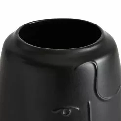 Dunelm Curves Face Vase Black 19cm 5 Dunelm Curves Face Vase Black 19cm -VibeAura Shop 30749221 alt02