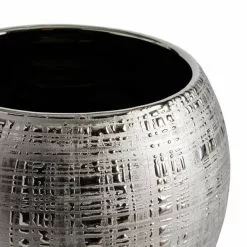 Dunelm Silver Romano Plant Pot 15cm -VibeAura Shop 30749223 alt02