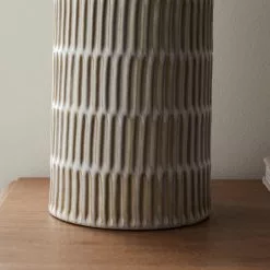 Dunelm Concave Cream Vase 40cm -VibeAura Shop 30751228 alt02