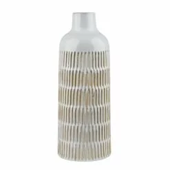 Dunelm Concave Cream Vase 40cm -VibeAura Shop 30751228 alt03