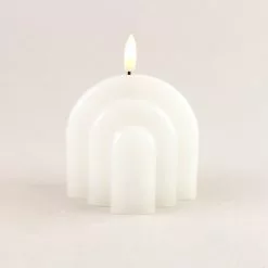 Dunelm Rainbow Curve LED Candle White -VibeAura Shop 30752270 alt02