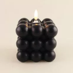 Dunelm Bubble LED Candle Black 5 Dunelm Bubble LED Candle Black -VibeAura Shop 30752272 alt02