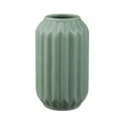 Dunelm Fluted Vase 14cm Sage 7 Dunelm Fluted Vase 14cm Sage -VibeAura Shop 30753310 alt03