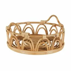 Dunelm Scalloped Bent Cane Tray 30cm -VibeAura Shop 30753420 alt03