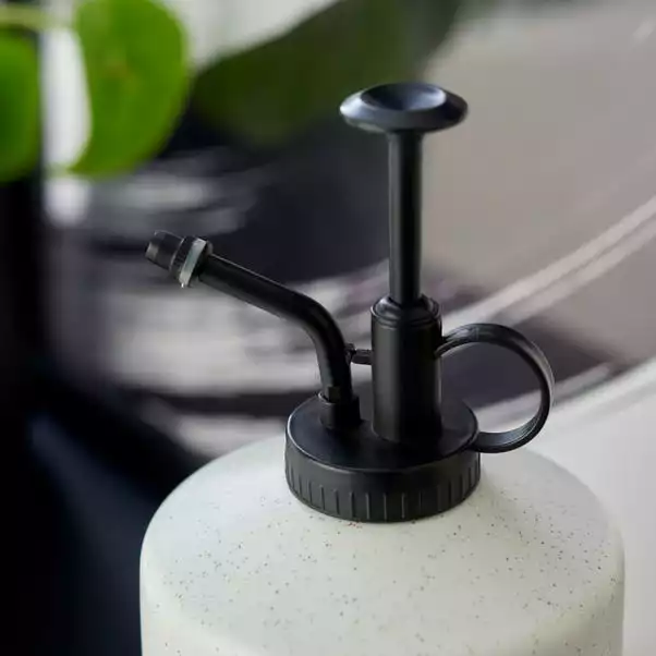 Dunelm Ceramic Black And White Plant Mister 2 Dunelm Ceramic Black And White Plant Mister - Image 2