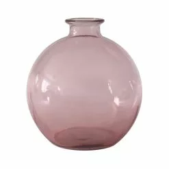 Dunelm Recycled Glass Vase Pink 18cm -VibeAura Shop 30755578 alt02