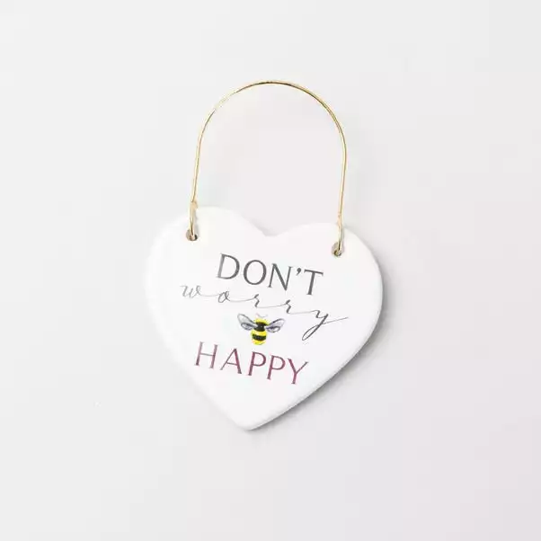 Dunelm Dont Worry Bee Happy Ceramic Plaque 1 Dunelm Dont Worry Bee Happy Ceramic Plaque