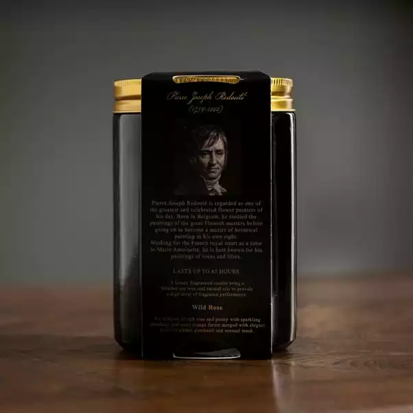 Natural History Museum Wild Rose Candle 410g 6 Natural History Museum Wild Rose Candle 410g - Image 6