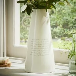 Natural History Museum Lady's Bedstraw Ceramic Tall Vase 30cm -VibeAura Shop 30757823 alt04