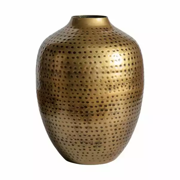 Cedar & Sage Kem Antique Brass Vase 2 Cedar & Sage Kem Antique Brass Vase - Image 2