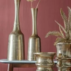 Cedar & Sage Rosalie Large Gold Vase