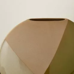 Elements Sculpted Green Round Large Vase 7 Elements Sculpted Green Round Large Vase -VibeAura Shop 30765462 alt02