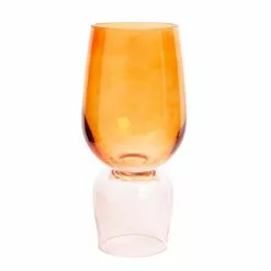 Elements Sculpt Two Tone Orange Glass Vase 32cm 8 Elements Sculpt Two Tone Orange Glass Vase 32cm -VibeAura Shop 30765680 alt03