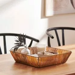 Dunelm Recycled Plastic Natural Tray