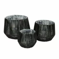 Dunelm Set Of 3 Recycled Plastic Plant Pots -VibeAura Shop 30766516 alt03