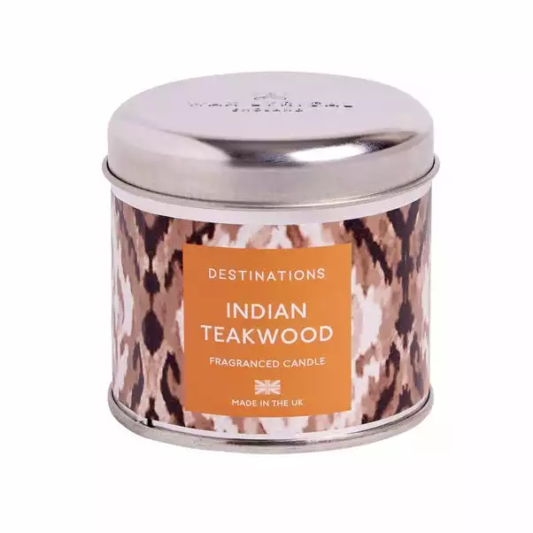 Wax Lyrical Indian Teak Wood Single Wick Candle 3 Wax Lyrical Indian Teak Wood Single Wick Candle - Image 3